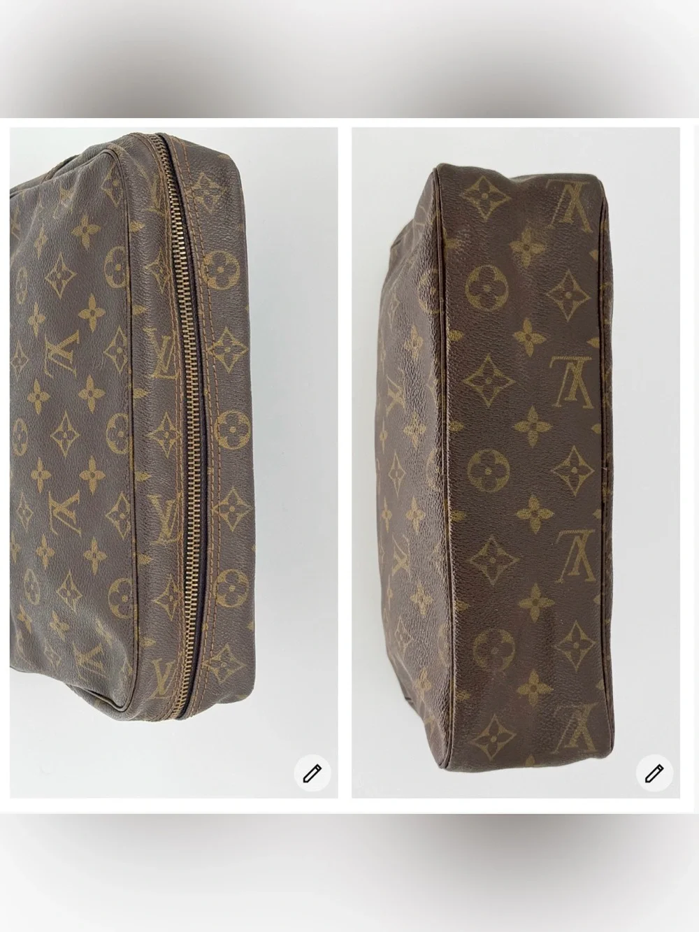 Louis Vuitton Trousse 28 Monogram Canvas Toiletry Bag w/Dust Bag and Entrupy COA - Picture 12 of 15